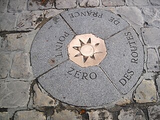 Point zéro des Routes de France