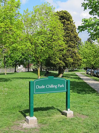 Dude Chilling Park sign